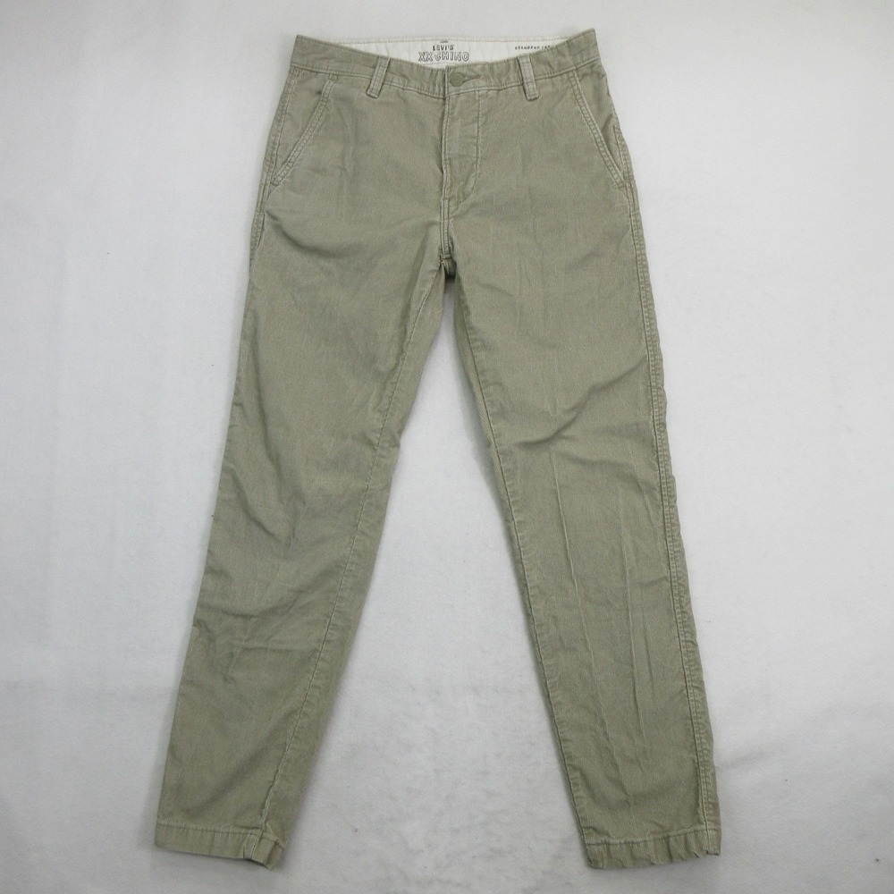Levi's Pants Size 30 Standard Taper XX Chino Corduroy Beige Khaki